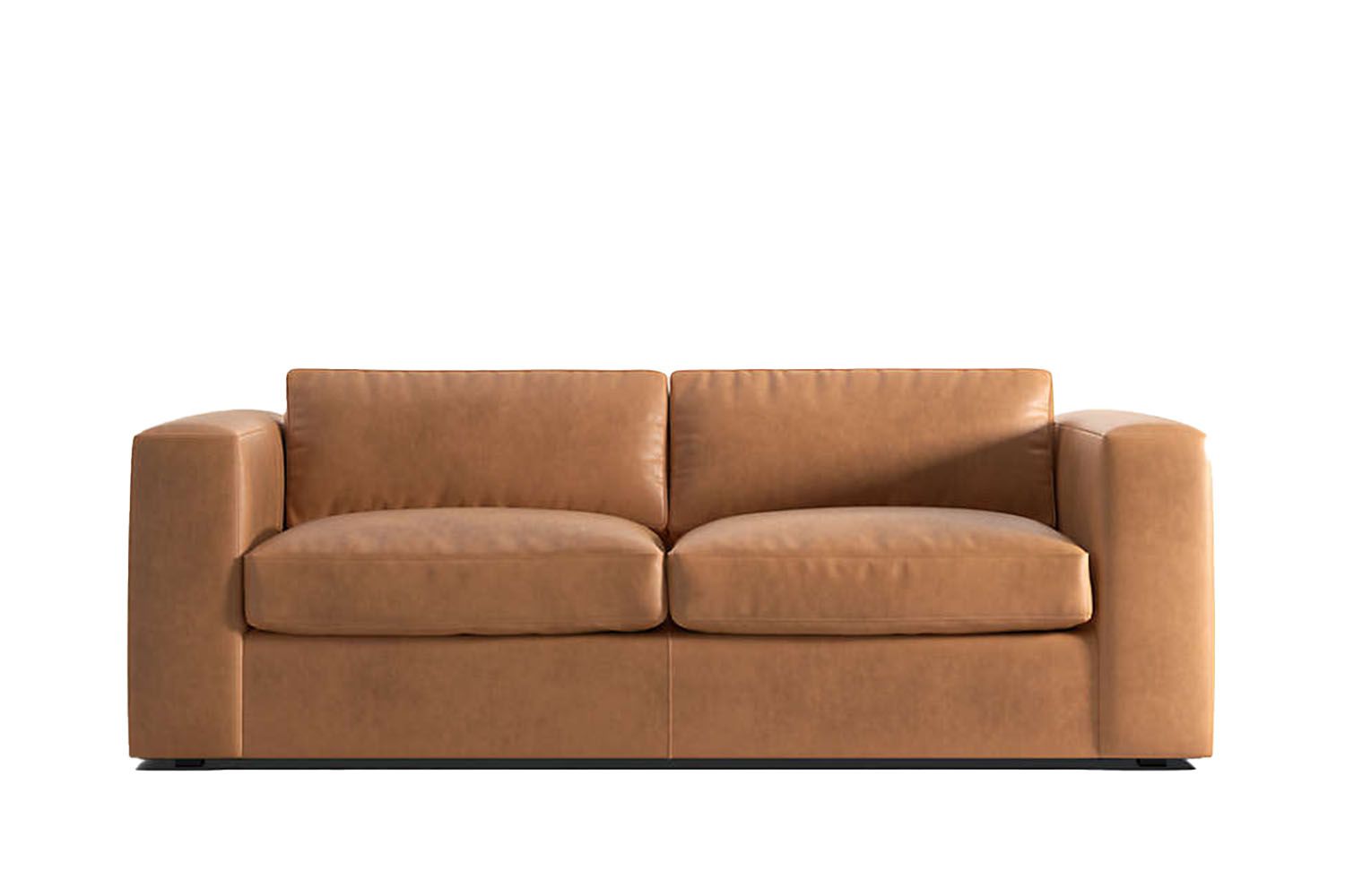 Crate & Barrel Oceanside Leather Queen Sleeper Sofa