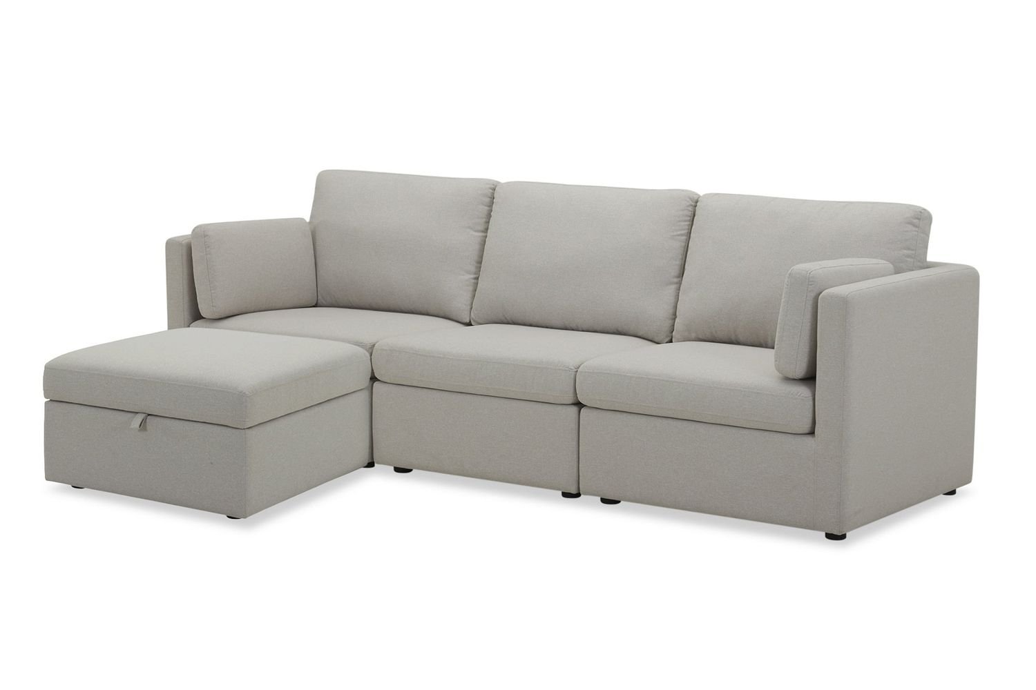 Walmart Better Homes & Gardens Modular Sectional Sofa with Storage Ottoman